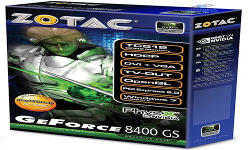 NVIDIA GEFORCE 8400 GS 512MB DDR2
